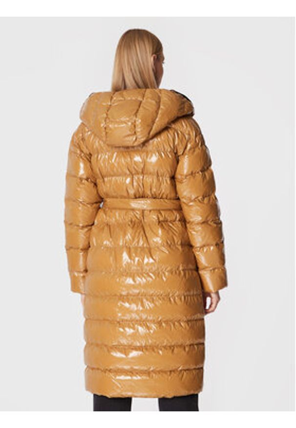 Pinko - PINKO Kurtka zimowa Ida 1G18CY A00N Brązowy Regular Fit. Kolor: brązowy. Materiał: syntetyk. Sezon: zima