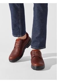 Clarks Półbuty Rockie WalkGtx GORE-TEX 261734657 Brązowy. Kolor: brązowy. Materiał: skóra