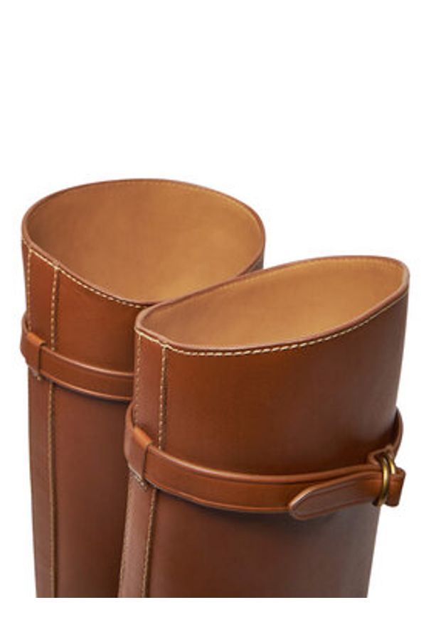 Polo Ralph Lauren Kozaki 818959252001 Brązowy. Kolor: brązowy. Materiał: skóra