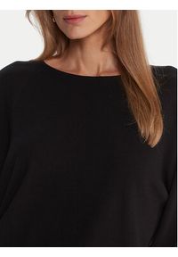 Kontatto Sweter 3M0820C Czarny Regular Fit. Kolor: czarny. Materiał: syntetyk, wiskoza #2