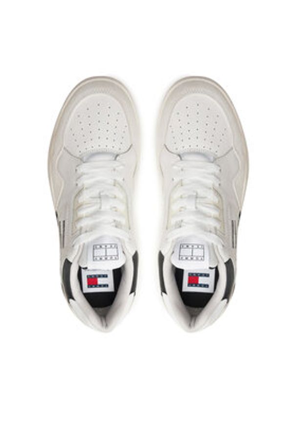 Tommy Jeans Sneakersy Tjm New Basket Sneaker Lc EM0EM01500 Czarny. Kolor: czarny. Materiał: skóra