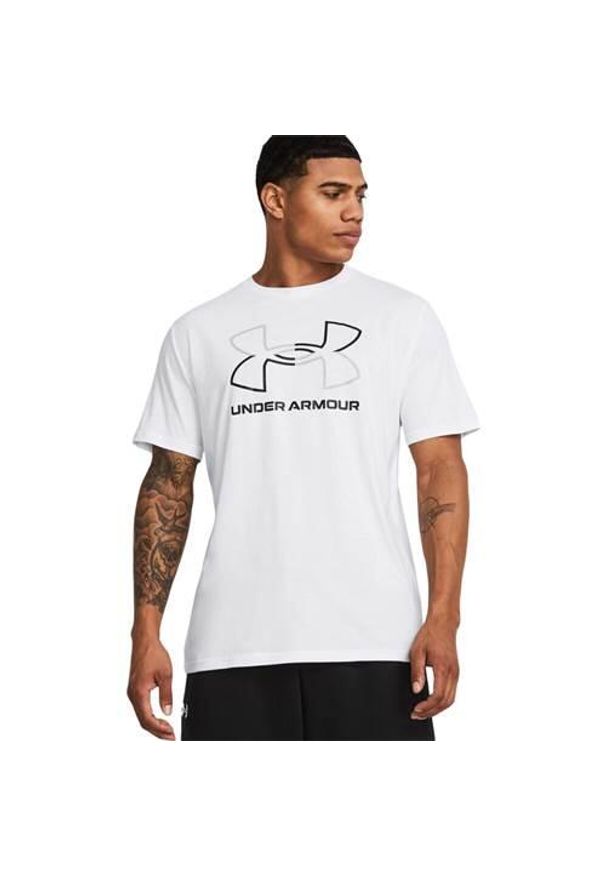 Koszulka sportowa męska Under Armour Gl Foundation Uodate. Kolor: biały. Materiał: bawełna, poliester. Sport: fitness
