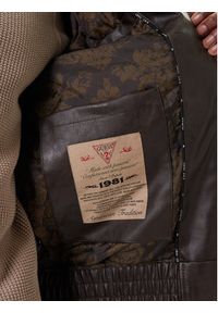 Guess Kurtka z imitacji skóry M6RL0A WJ260 Brązowy Regular Fit. Kolor: brązowy. Materiał: skóra #4