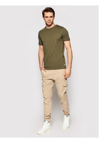 Jack & Jones - Jack&Jones T-Shirt Orrganic Basic 12156101 Zielony Slim Fit. Kolor: zielony. Materiał: bawełna