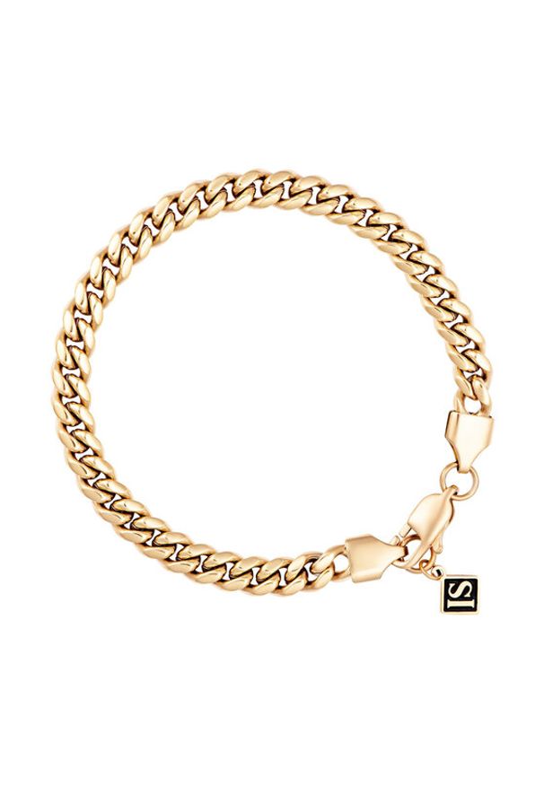 ICED STUFF Bransoletka Miami Cuban Link Złoty. Materiał: metalowe. Kolor: złoty