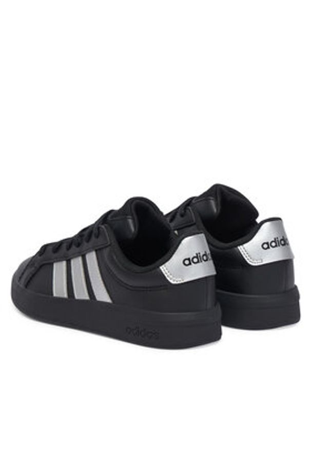 Adidas - adidas Sneakersy Grand Court 3.0 Shoes Junior KI7201 Czarny. Kolor: czarny. Materiał: skóra