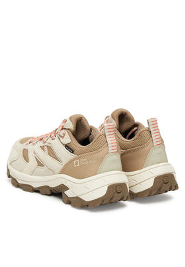 Jack Wolfskin Trekkingi Vojo Tour Texapore Low A62069 Beżowy. Kolor: beżowy. Materiał: skóra