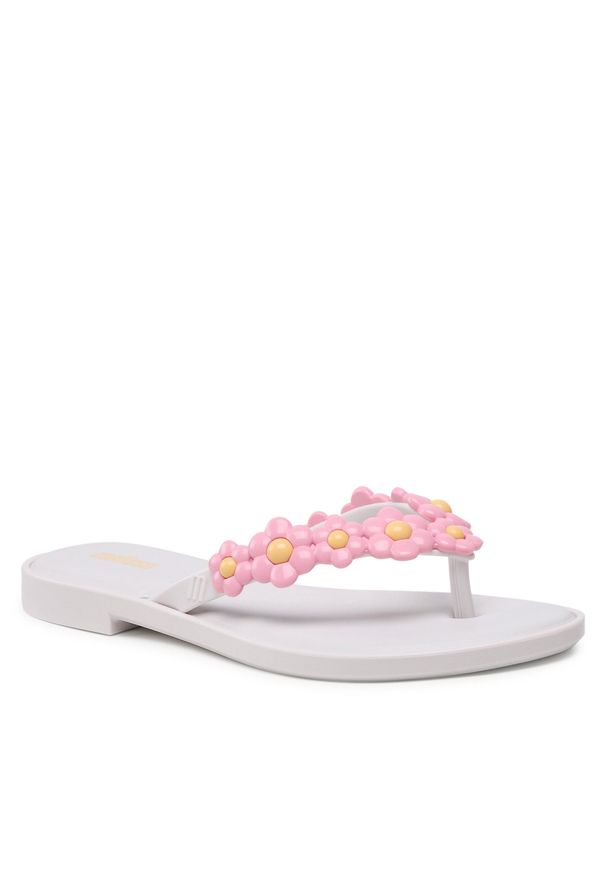 melissa - Japonki Melissa Flip Flop Spring Ad 33715 White/Pink AL237. Kolor: biały