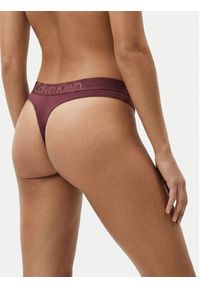 Calvin Klein Underwear Stringi LV00QD5292 Bordowy. Kolor: czerwony. Materiał: bawełna #2