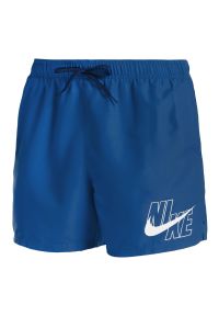 Szorty kąpielowe męskie Nike Logo Solid 5" Volley. Kolor: niebieski