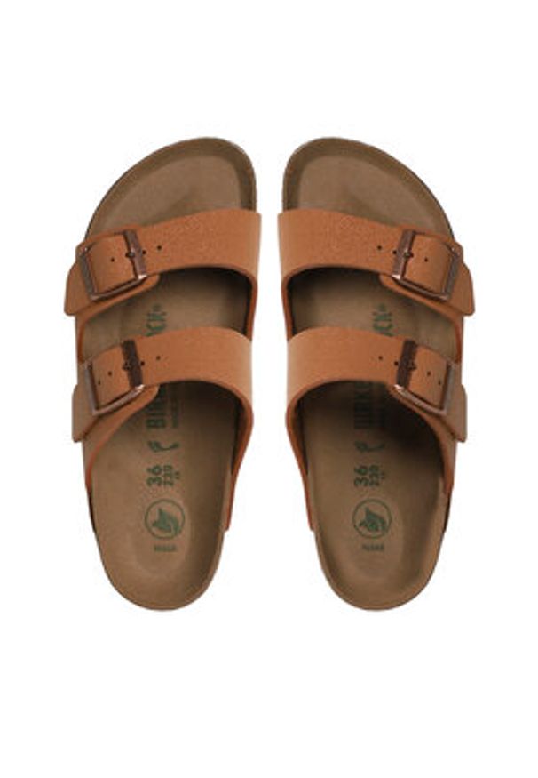 Birkenstock Klapki Arizona 1025046 Brązowy. Kolor: brązowy. Materiał: syntetyk, skóra