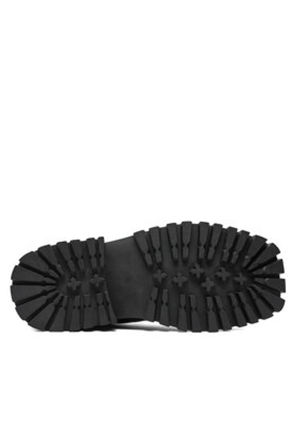 DKNY Trapery Farren K2438890 Czarny. Kolor: czarny. Materiał: skóra