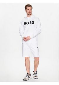 BOSS - Boss Bluza 50482887 Biały Relaxed Fit. Kolor: biały. Materiał: bawełna #5