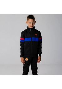 Dres piłkarski dziecięcy FC Barcelona 24/25. Kolor: czarny. Materiał: dresówka #2