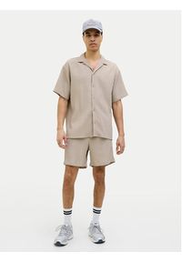 Jack & Jones - Jack&Jones Koszula Massimo 12269640 Beżowy Relaxed Fit. Kolor: beżowy. Materiał: syntetyk #2