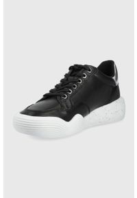 Karl Lagerfeld buty skórzane KAPRI RUN KL62830.000 kolor czarny. Nosek buta: okrągły. Kolor: czarny. Materiał: skóra. Obcas: na platformie. Sport: bieganie #3