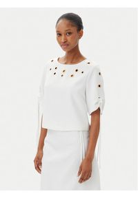 Artigli - ARTIGLI Bluzka ACBL000743 058 Biały Regular Fit. Kolor: biały. Materiał: syntetyk
