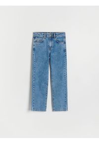 Reserved - Jeansy straight fit - niebieski. Kolor: niebieski