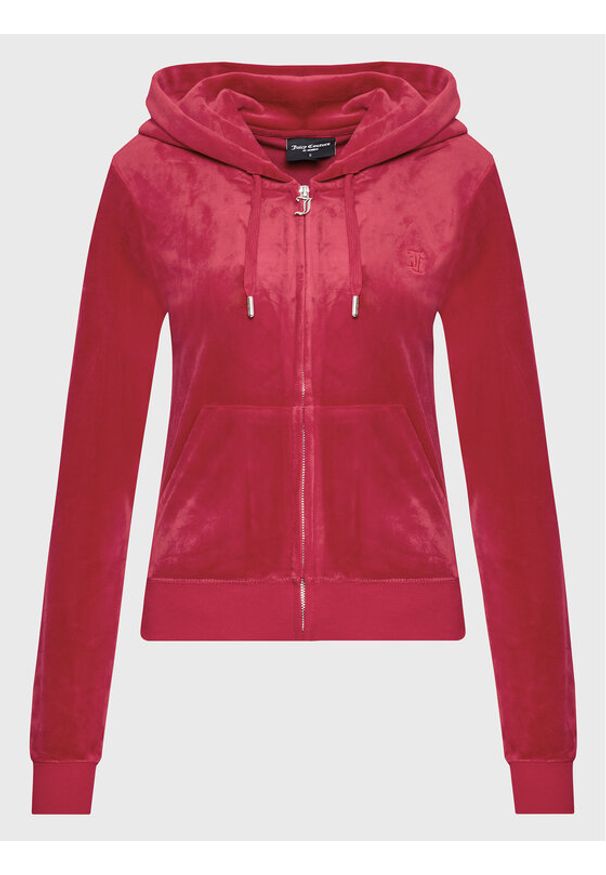 Juicy Couture Bluza Robertson JCAP176 Czerwony Slim Fit. Kolor: czerwony. Materiał: syntetyk