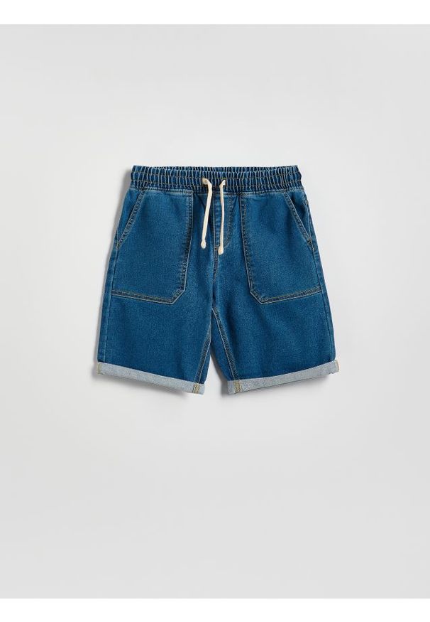 Reserved - Jeansowe szorty - niebieski. Kolor: niebieski. Materiał: jeans