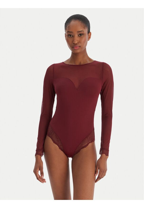 YSABEL MORA - Ysabel Mora Body 10782 Bordowy. Kolor: czerwony. Materiał: syntetyk