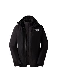 Kurtka męska The North Face 3 in 1 Mountain Light Triclimate Gore-Tex 0A84FCGOE1 - czarna. Kolor: czarny. Materiał: materiał, poliester, puch. Technologia: Gore-Tex. Sport: turystyka piesza