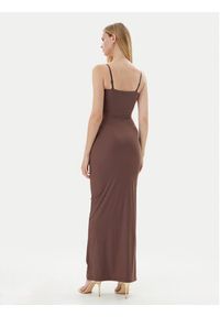 Guess Sukienka codzienna O5GK00 KCDE0 Brązowy Bodycon Fit. Okazja: na co dzień. Kolor: brązowy. Materiał: syntetyk. Typ sukienki: proste, bodycon. Styl: casual #4
