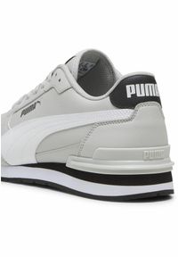 Puma - Skórzane sneakersy unisex ST Runner v4 PUMA Cool Light Gray White Black. Kolor: biały, wielokolorowy, czarny, szary. Materiał: syntetyk, materiał