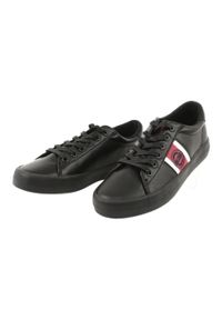 Big-Star - Trampki buty sportowe Big star GG174111 czarne białe czerwone. Okazja: na co dzień. Kolor: wielokolorowy, czarny, czerwony, biały. Materiał: skóra ekologiczna, bawełna. Styl: sportowy