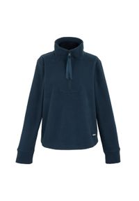 Regatta - Bluza Polarowa Damska Juliette Half Zip. Kolor: niebieski. Materiał: polar. Sport: turystyka piesza