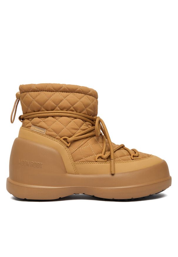 Moon Boot Śniegowce Mb Mezzaluna Quilted Mid Wp 80D2500020 Brązowy. Kolor: brązowy. Materiał: materiał