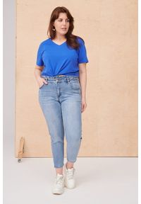 blue shadow - Jeansy Damskie HA762 Plus Size Jeans. Kolekcja: plus size. Materiał: jeans. Długość: długie #1