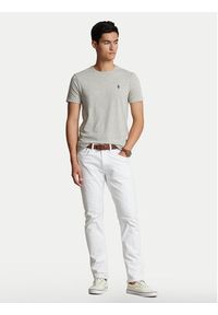 Polo Ralph Lauren T-Shirt Bsr 710680785 Szary Custom Slim Fit. Typ kołnierza: polo. Kolor: szary. Materiał: bawełna