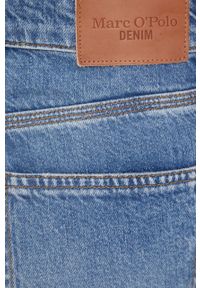 Marc O'Polo szorty jeansowe DENIM damskie gładkie high waist. Stan: podwyższony. Kolor: niebieski. Materiał: jeans, denim. Wzór: gładki #3