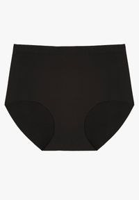 Born2be - Czarne Majtki Bezszwowe Typu Figi z Wysokim Stanem Doliressa. Stan: podwyższony. Kolekcja: plus size. Kolor: czarny. Materiał: jeans
