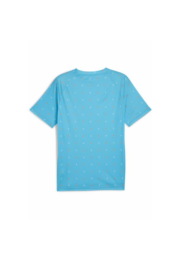 Puma - Męska koszulka przedmeczowa Olympique de Marseille PUMA Bleu Azur White Blue. Kolor: niebieski