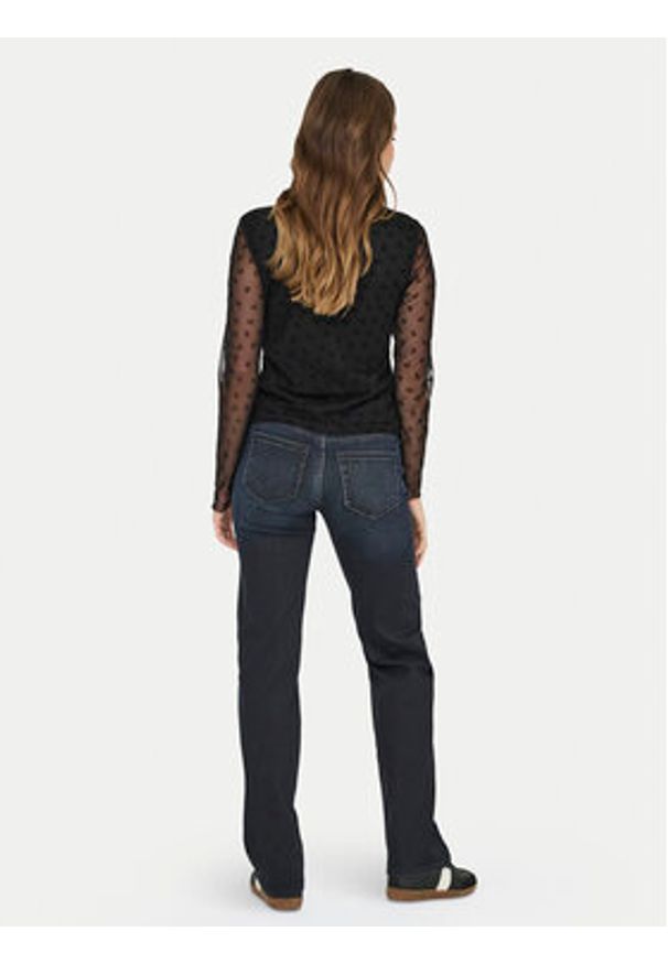 only - ONLY Bluzka Siena 15362924 Czarny Regular Fit. Kolor: czarny. Materiał: syntetyk