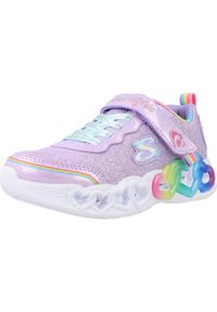 skechers - Tenisówki Skechers Model 303751l Kolor Fioletowy. Kolor: fioletowy. Materiał: syntetyk, tkanina. Model: Skechers Sport. Sport: turystyka piesza