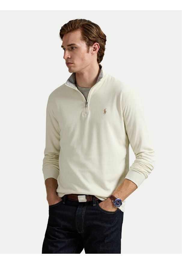Polo Ralph Lauren Bluza 710812963057 Écru Regular Fit. Typ kołnierza: polo. Kolor: kremowy. Materiał: bawełna