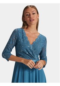 Swing Sukienka koktajlowa 5AE01600 Niebieski Regular Fit. Kolor: niebieski. Materiał: syntetyk. Styl: wizytowy #6