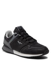 Pepe Jeans Sneakersy Tour Urban PMS30884 Czarny. Kolor: czarny. Materiał: skóra