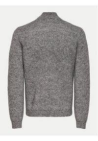 Only & Sons Sweter 22027686 Szary Regular Fit. Kolor: szary. Materiał: syntetyk #5