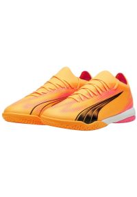 Buty piłkarskie Puma Ultra Match It M 107758 03 pomarańczowe. Kolor: pomarańczowy. Materiał: guma. Sport: piłka nożna #4
