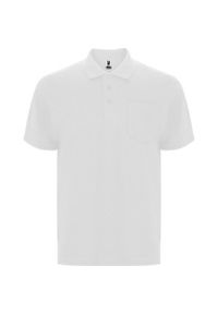 ROLY - Koszulka Polo Z Krótkim Rękawem Dla Dorosłych Unisex Centauro Premium. Typ kołnierza: polo. Kolor: biały. Długość rękawa: krótki rękaw. Długość: krótkie