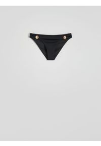 Reserved - Dół od bikini - czarny. Kolor: czarny. Materiał: materiał. Wzór: gładki