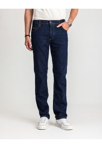 Męskie Spodnie Jeansowe Mustang Style Washington Straight Denim Blue 1017119 5000 901