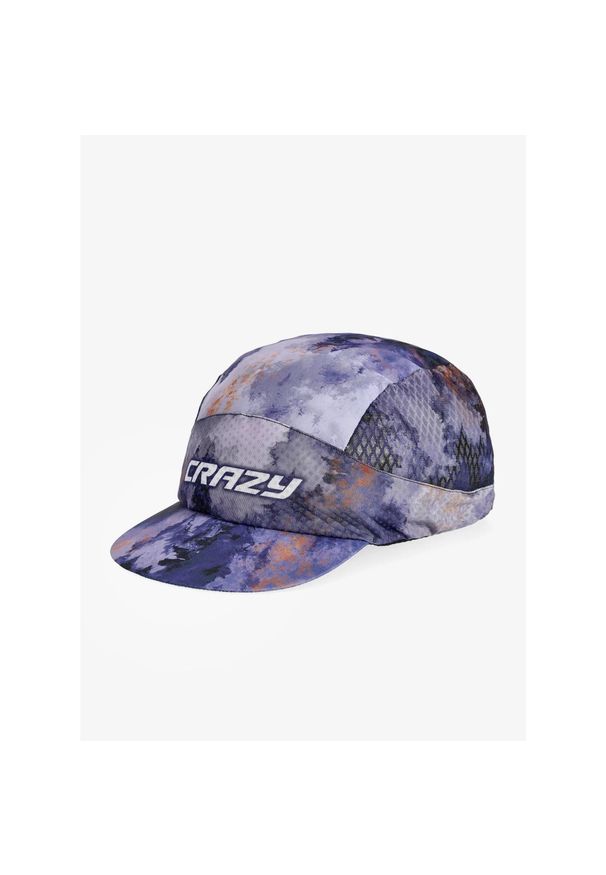 CRAZY - Czapka do biegania Crazy Pacman Cap Run - pine tree. Kolor: niebieski