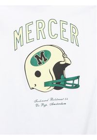 Mercer Amsterdam T-Shirt Unisex The Rugby MEAP231020 Biały Regular Fit. Kolor: biały. Materiał: bawełna