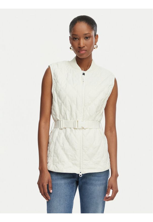 Guess Bezrękawnik W6GL01 W1400 Biały Regular Fit. Kolor: biały. Materiał: syntetyk. Długość rękawa: bez rękawów