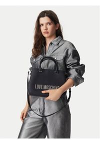 Love Moschino - LOVE MOSCHINO Torebka JC4022PP1PKD000B Czarny. Kolor: czarny. Materiał: skórzane #1
